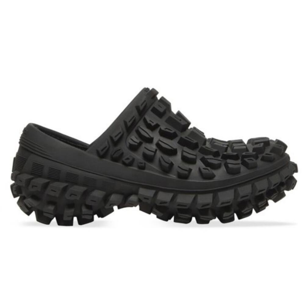 Balenciaga Men's Black Logo Defender Clogs Size 11